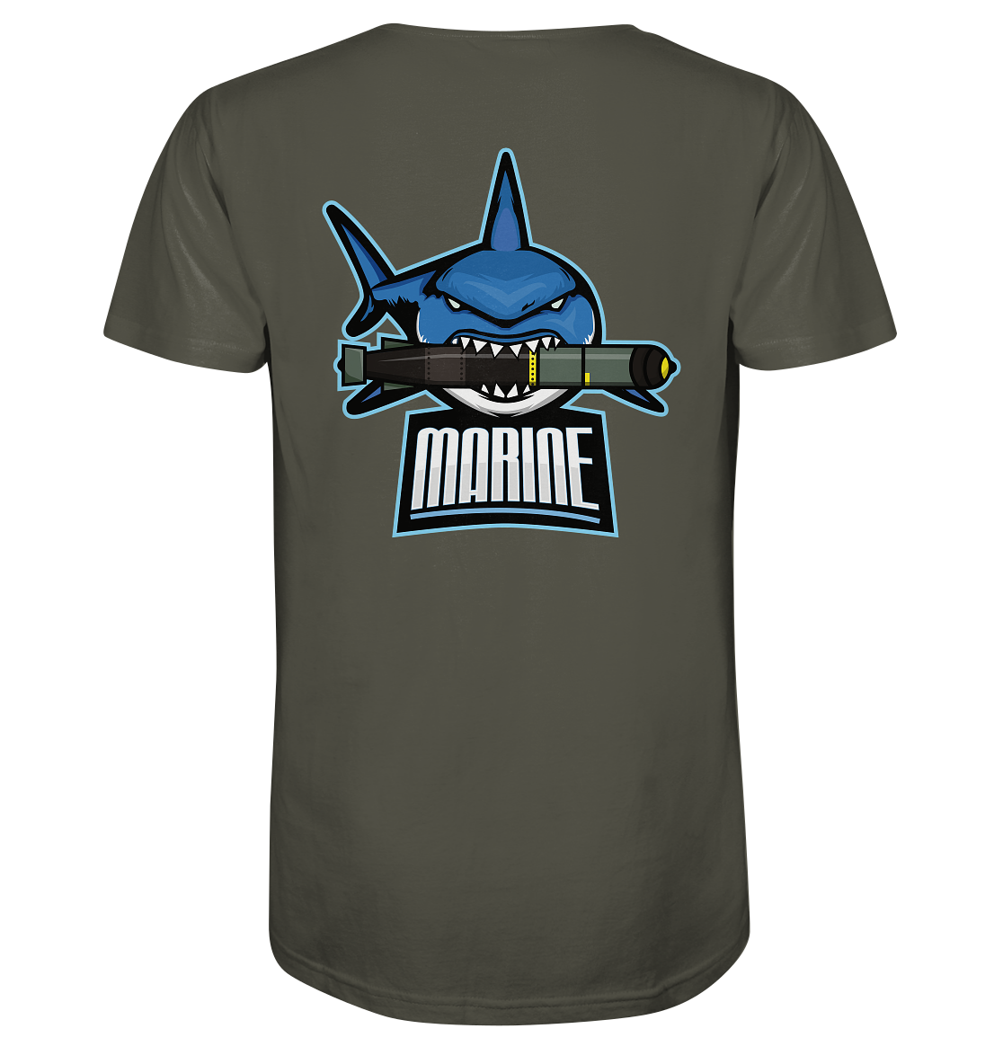 T-Shirt Marine Haifisch hinten